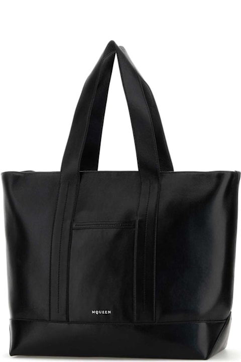 Homeware Alexander McQueen Black Leather Shopping Bag