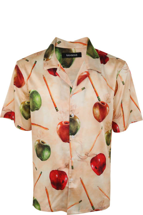 Nahmias Shirts for Men Nahmias Apple Silk S/s Button Down