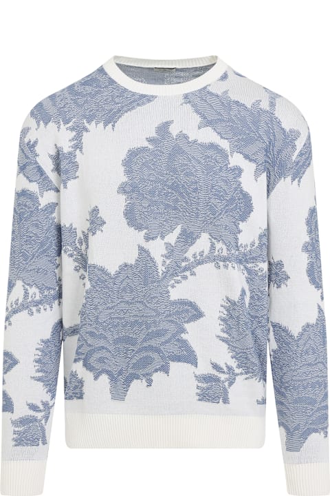 Etro Sweaters for Men Etro Embroidered Cotton Sweater