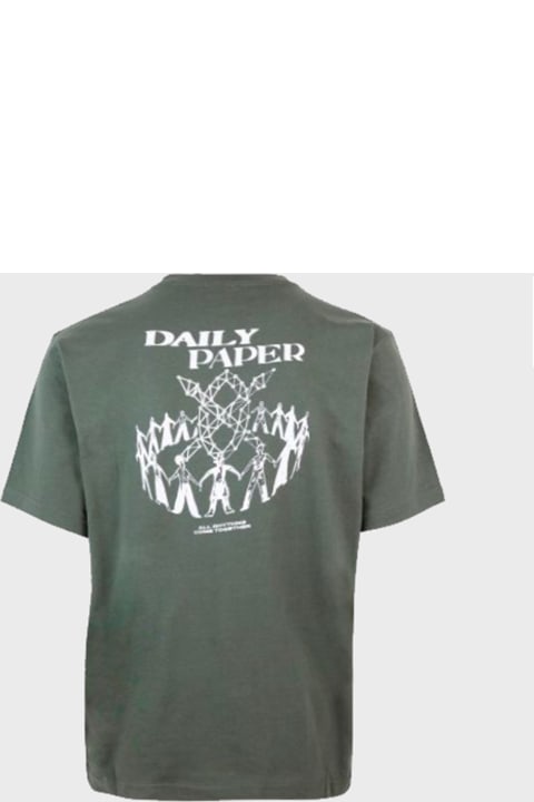 Daily Paper for Men Daily Paper Green Cotton T-shirt