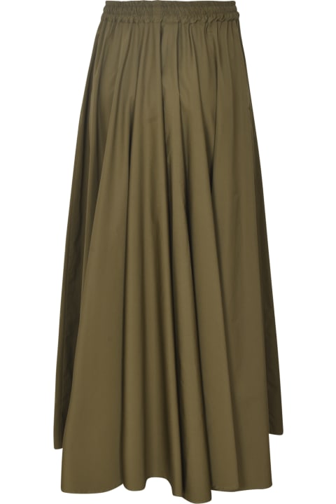 Fashion for Women Aspesi Elastic Drawstring Waist Plain Skirt