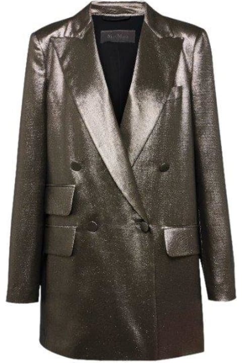 Max Mara Pianoforte Coats & Jackets for Women Max Mara Pianoforte Double-breasted Long-sleeved Jacket