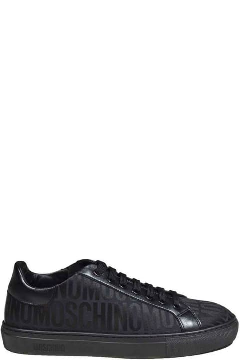 Moschino Sneakers for Men Moschino All-over Monogram Jacquard Lace-up Sneakers