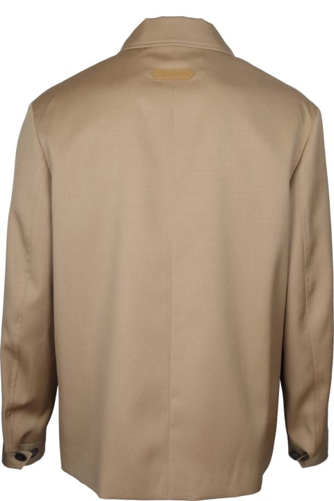 Lanvin Coats & Jackets for Men Lanvin Wool Jacket With Zip Desert Color