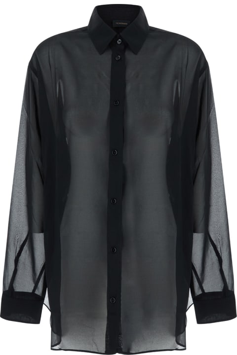 The Andamane Clothing for Women The Andamane Black Shirt With Buttons In Stretch Silk Woman