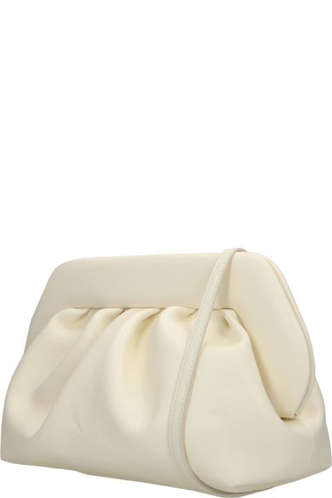 Bios Basic Shoulder Bag In White Leather