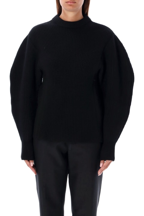 آخر صيحات الموضة من السيدات Jil Sander Baloon Sleeve Fisherman Sweater
