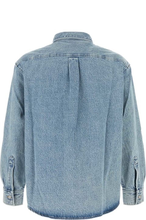 メンズ Drôle de Monsieurのシャツ Drôle de Monsieur Denim Tresse Shirt