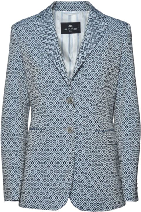 Coats & Jackets for Women Etro Single-breasted Jacquard Jacket