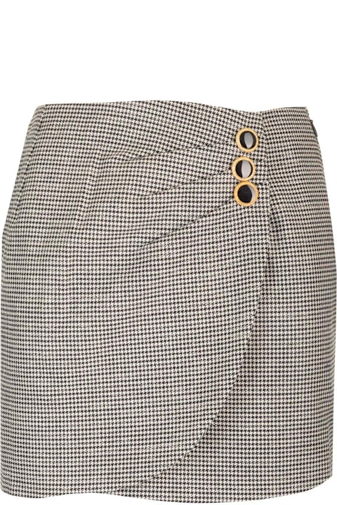 Alessandra Rich Skirts for Women Alessandra Rich Houndstooth Mini Skirt