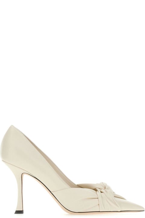 Jimmy Choo for Women Jimmy Choo Hedera 90 Knot-detailed Pointed-toe Pumps