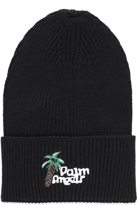 Palm Angels for Men Palm Angels Beanie With Logo