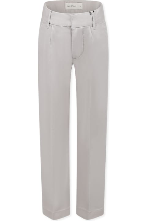 インテリア Calvin Klein Beige Trousers For Boy With Logo