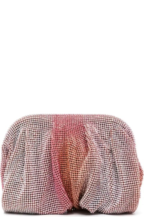 Benedetta Bruzziches Clutches for Women Benedetta Bruzziches Raspberry Pink Venus Petite Crystal Clutch Bag