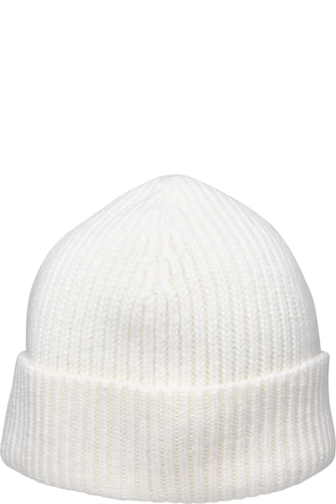 Hats for Men Ami Alexandre Mattiussi White Wool Beanie