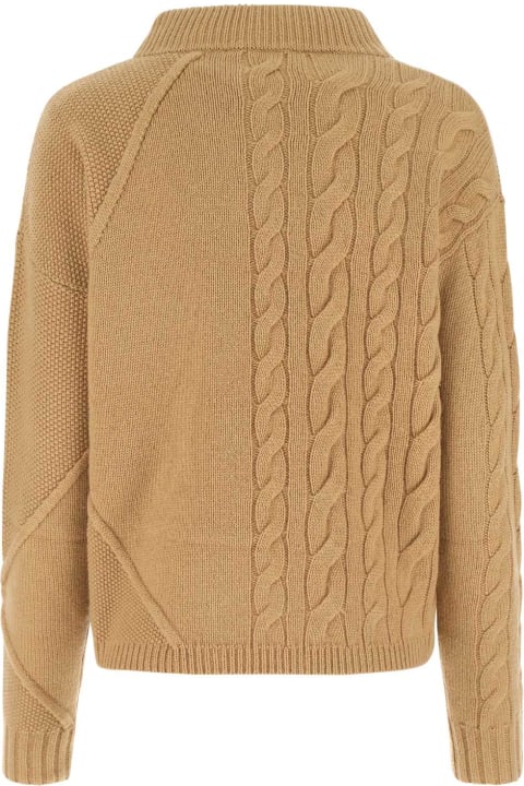 Max Mara Sale for Women Max Mara Beige Wool Blend Accordo Sweater