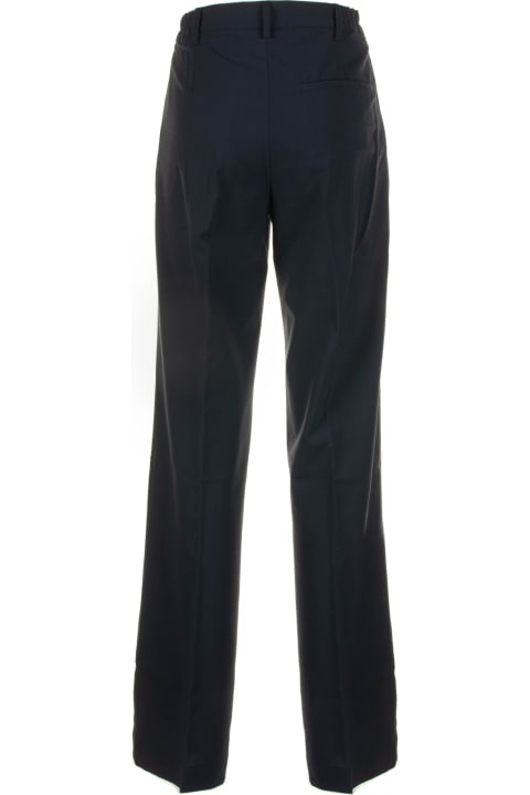 Myths Clothing for Women Myths Navy Blue High-waisted Trousers