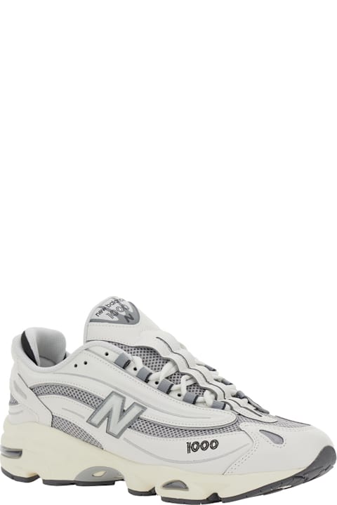 New Balance for Women New Balance Grey Low Top Sneakers With Logo Patch On Side And Tongue And Perforated Panels In Tech Fabric Unisex