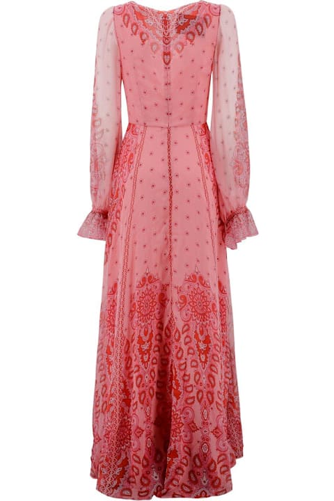 Homeware Etro Long-printed Ruffled Dress