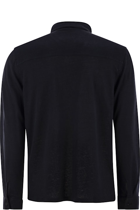 Majestic Filatures Topwear for Men Majestic Filatures Linen Long-sleeved Shirt