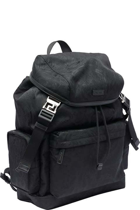 Fashion for Men Versace All Over Logo Backpack