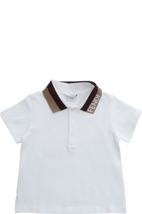 Fendi for Baby Boys Fendi Piquet Polo T-shirt