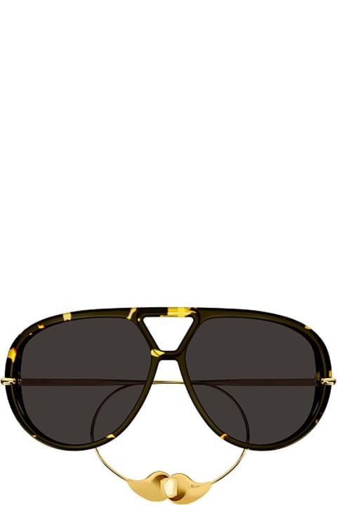 Homeware Bottega Veneta Eyewear Pilot Frame Sunglasses