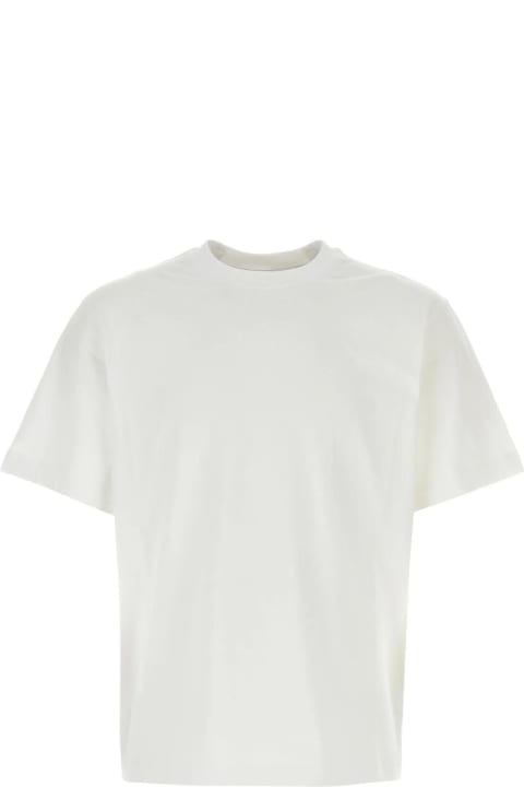 Topwear for Men Burberry White Stretch Cotton T-shirt
