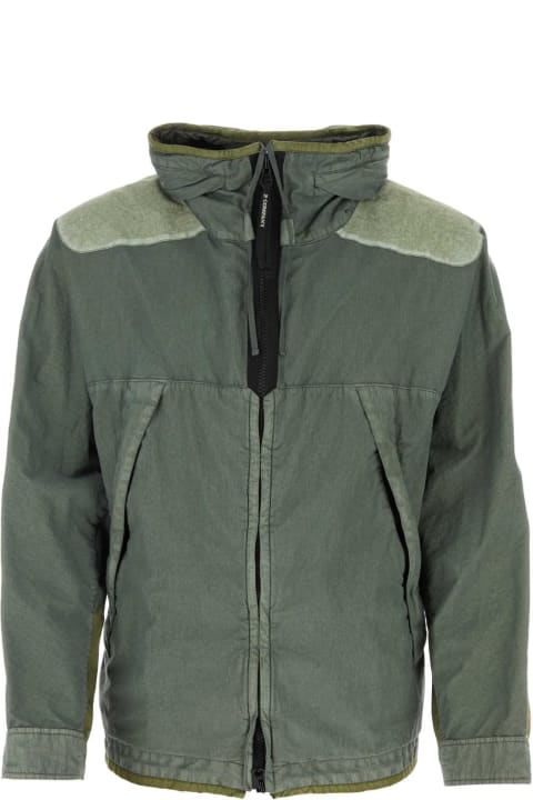 C.P. Company Clothing for Men C.P. Company Green Cotton Blend Jacket