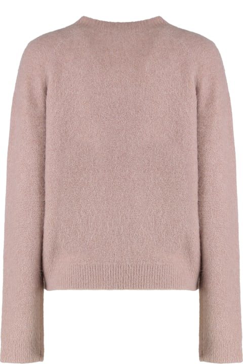 Vince for Kids Vince Round Neck Sweater In Brushed Alpaca Blend