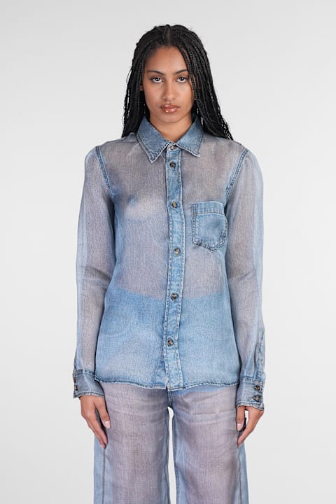 Haikure الملابس لـ السيدات Haikure Ronda Shirt In Blue Silk