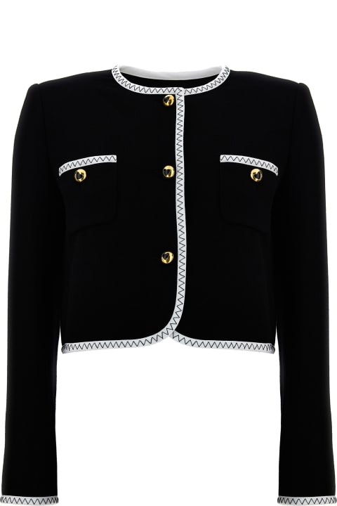 Moschino لـ Women Moschino Crepe Short Jacket