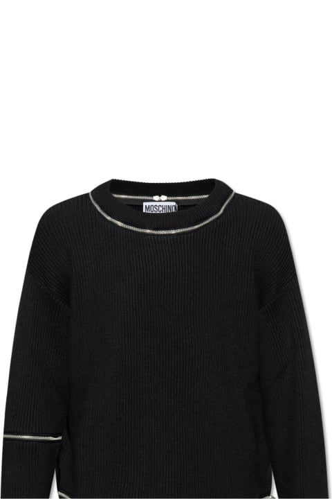 Moschino Sweaters for Men Moschino Wool Sweater With Zips