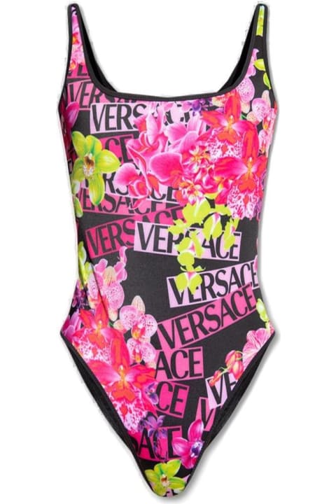 ウィメンズ Versaceの水着 Versace Reversible One Piece Swimsuit