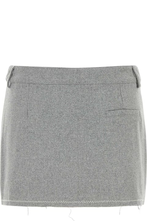 Gimaguas Skirts for Women Gimaguas Grey Flannel Poppy Mini Skirt