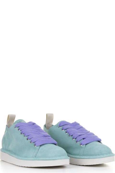 Panchic Shoes for Women Panchic Sneaker In Aqua Green Suede