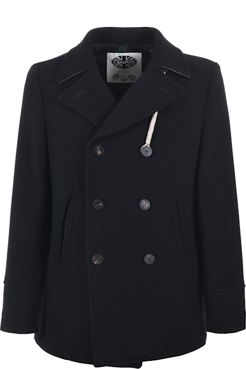 Camplin Coats & Jackets for Men Camplin Camplin Peacoat In Wool Blend