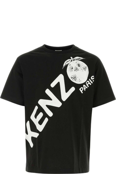 Kenzo Topwear for Women Kenzo Logo Printed Crewneck T-shirt