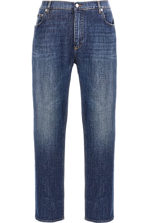 Homeware Dolce & Gabbana Logo Embroidery Jeans