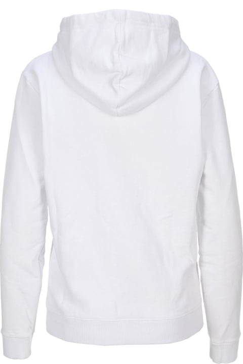 ウィメンズ Saint Laurentのフリース＆ラウンジウェア Saint Laurent Logo Embroidered Long-sleeved Hoodie