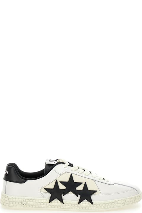 AMIRI for Men AMIRI 'pacific' Low Top Sneakers With Star Patch On The Side And Logo Patch On The Tongue In Leather Man