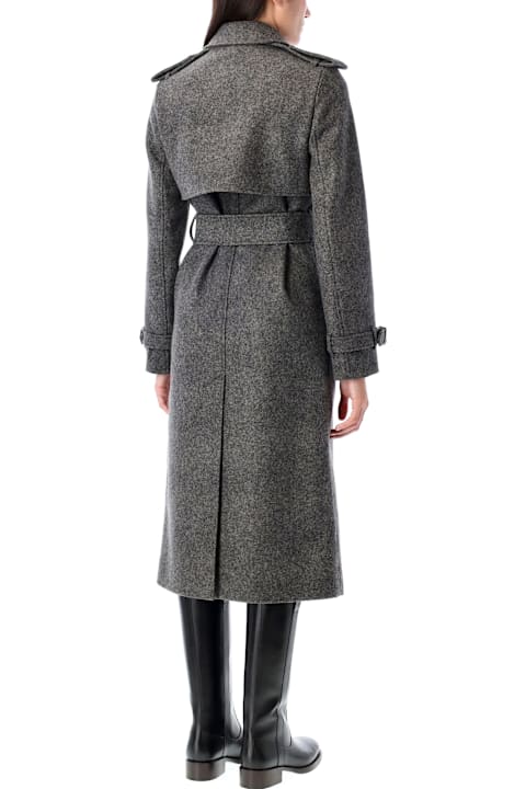 Burberry London Coats & Jackets for Women Burberry London Long Wool Trench Coat