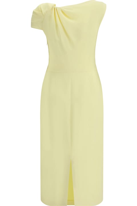 Givenchy Draped Midi Cady Dress