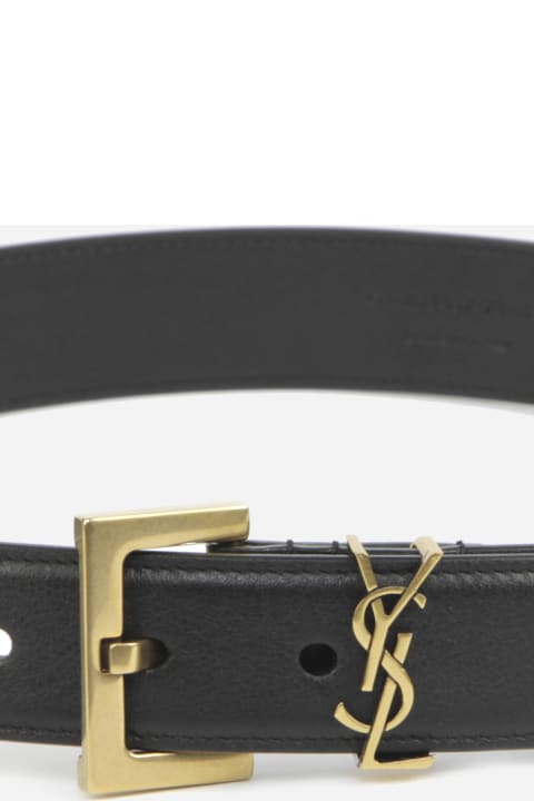 Monogram Belt In Smooth Leather