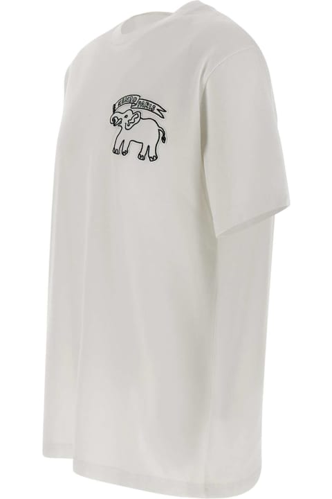ウィメンズ Kenzoのトップス Kenzo T-shirt " Elephant Flag Classic In Cotone