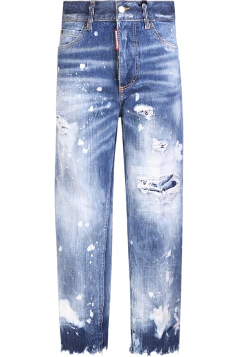 Dsquared2 Jeans for Women Dsquared2 Light Sandy Slash Wash Jeans