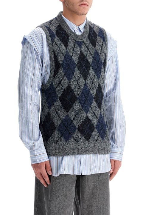 Our Legacy Sweaters for Men Our Legacy Soft Duke Argyle Formal Knit Vest