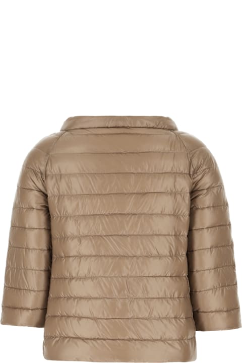 Herno for Women Herno Beige Nylon Down Reversible Jacket