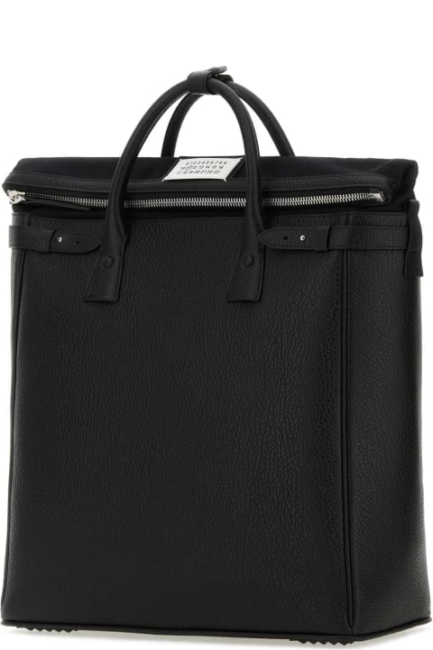 Bags Sale for Men Maison Margiela Black Leather 5a Handbag