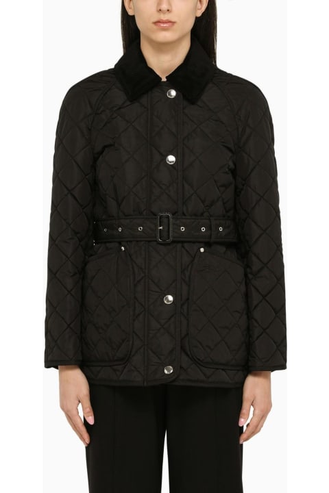 Sale for Women Burberry Black Quilted Nylon Jacket
